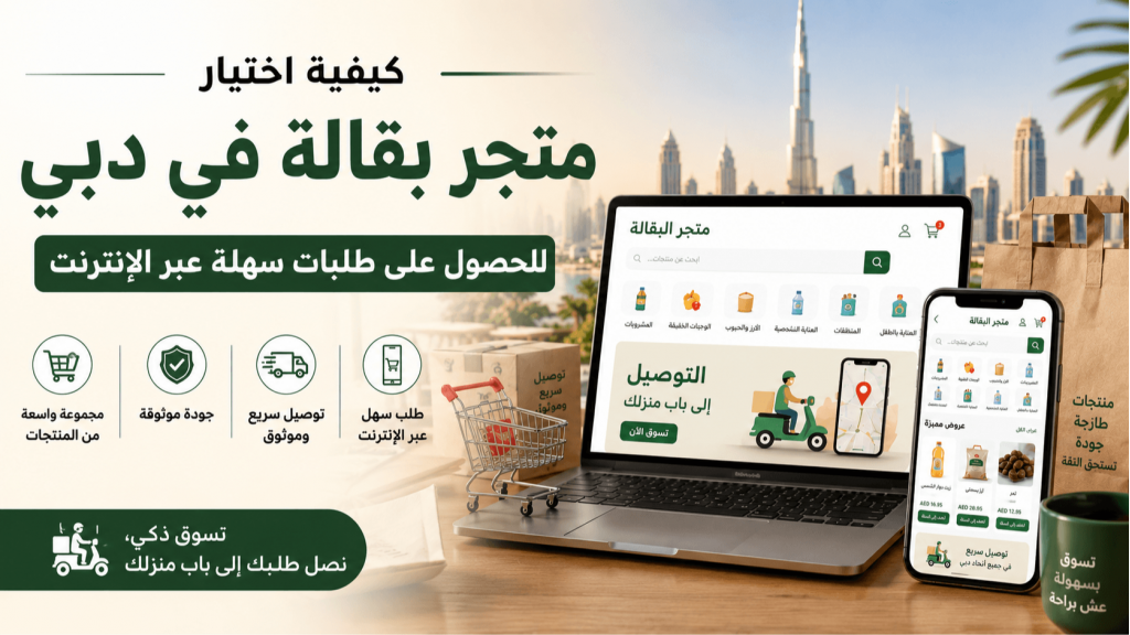 كيفية اختيار متجر بقالة في دبي للحصول على طلبات سهلة عبر الإنترنت