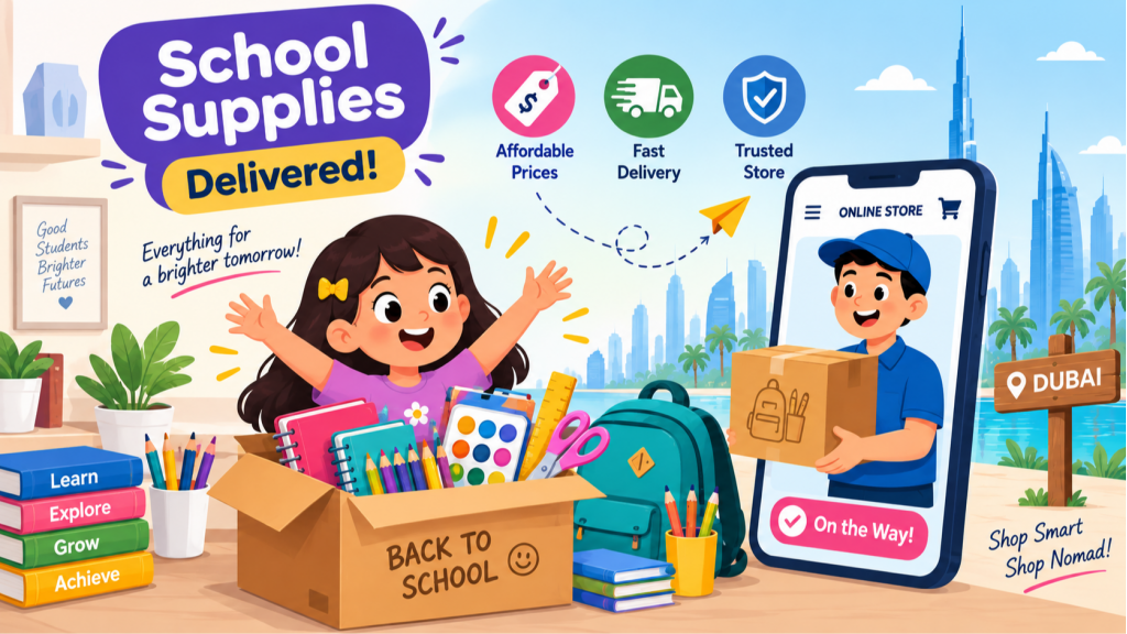 مستلزمات مدرسية بأسعار معقولة عبر الإنترنت مع توصيل في دبي