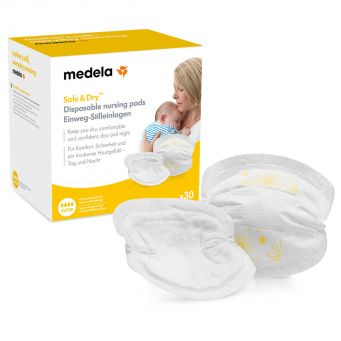 Medela Safe & Dry Ultra Thin Disposable Absorbent Nursing Pads 30 Units