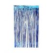 Metallic Blue Foil Curtain