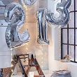 Silver Foil Number 1 Balloon 16inch