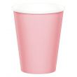 24-Piece Pink Poly Paper Hot And Cold Cup