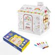 DIY Doodle Coloring Kit w/ Set of 6 Sketch Pens 