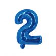 2 Number Blue Foil Balloon