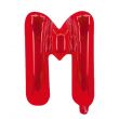 M Letter Red Foil Balloon 16inch