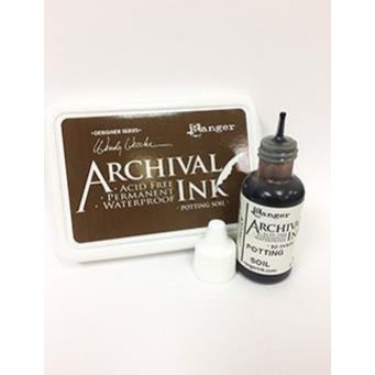 Archival Ink&trade; Pad Re-Inker Potting Soil