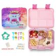 Eazy Kids 5 & 4 Convertible Bento Lunch Box wt Sandwich Cutter Set