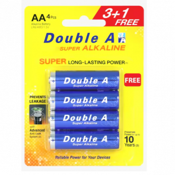 Double A Battery AA - 3+1 Free