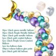 44-Piece Mermaid Tail Themed Decorative Balloon Set