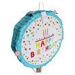 Polka Dot Happy Birthday Pinata