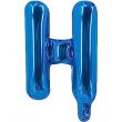 Letter H Blue Foil Balloon 16inch