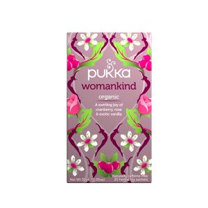 Pukka - Womankind, Organic Herbal Tea With Shatavari, Cranberry & Rose Flower, 20 Tea Bags