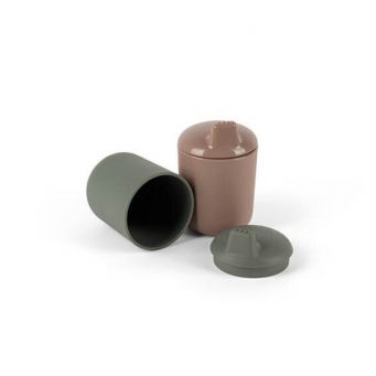 tiny BIO Sippy Cups - Olive & Mocha