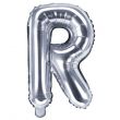 R Letter Silver Foil Balloon 16-Inch
