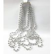 Silver Pearl Beads Chain Pearl String Christmas Ornament