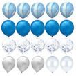 20-Pcs Birthday Party Decoration Inflatable Blue Balloon Set 12inch