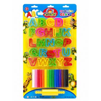 Kid Art Moswling Caly 12 color with Alphabet Mold