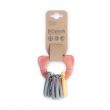 Bioplastic Tiny Teether Ring Chain - Coral