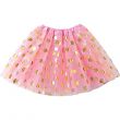 1-Piece Light Pink Tutu Skirt, Polka Dots Design, Tulle Skirt - Adult & Kid's Costume