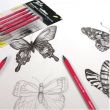 Mont Marte Graphite Pencil Woodless 6Pcs