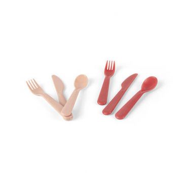 tiny BIO Cutlery Set - Cream & Berry
