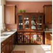 Red Wood Crockery Cabinet 