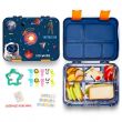 Eazy Kids 5 & 4 Convertible Bento Lunch Box wt Sandwich Cutter Set