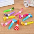 Pack Of 6 Birthday Blowout Whistle Noisemakers 12x8cm