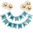 Happy Birthday Theme Banner And Balloons Set