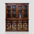 Red Wood Crockery Cabinet 