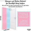 2-Piece Pink and Blue Pastel Foil Fringe Curtain