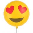 Emoji Heart Eyes Helium Foil Balloon 18inch