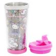 Hello Kitty Stainless Steel Tumbler,Travel Mug, Unicorn, Pink, Multicolour 450 Ml