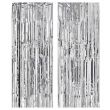 Pack Of 2 Metallic Silver Foil Curtain