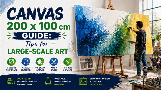 Canvas 200x100 cm Guide: Tips for Large-Scale Art
