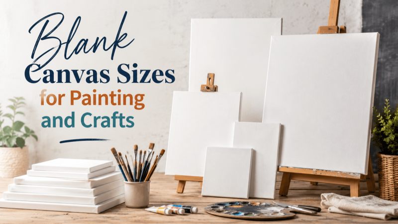Blank Canvas Sizes for Painting and Crafts