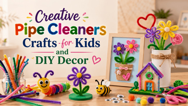 Creative Pipe Cleaners Crafts for Kids and DIY Decor