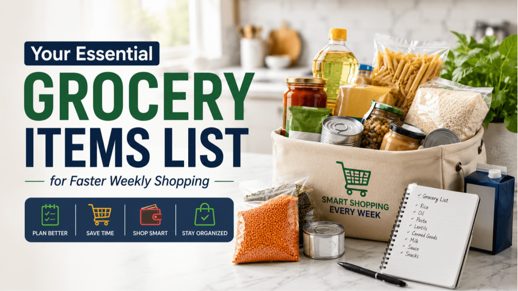 Your Essential Grocery Items List for Faster Weekly Shopping