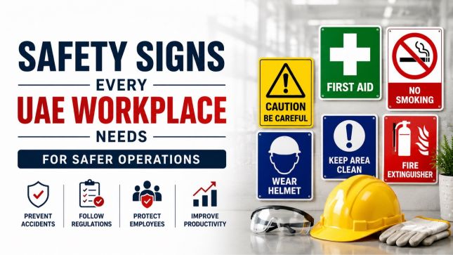 Safety Signs Every UAE Workplace Needs for Safer Operations