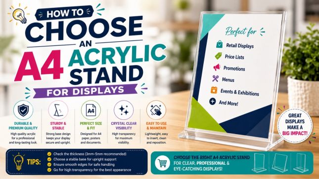 How to Choose an A4 Acrylic Stand for Displays