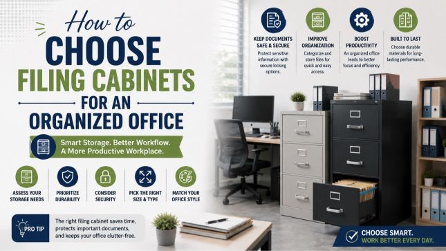 How to Choose Filing Cabinets for an Organized Office