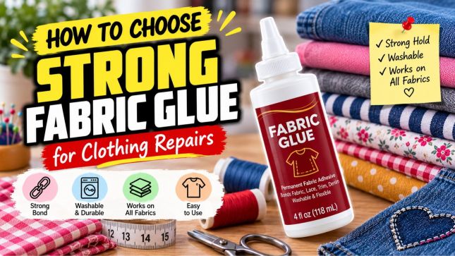How to Choose Strong Fabric Glue for Clothing Repairs