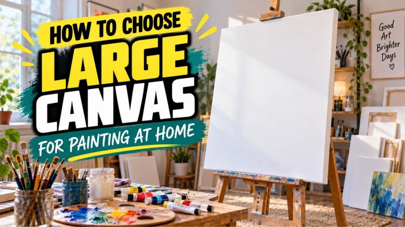 How to Choose a Large Canvas for Painting at Home