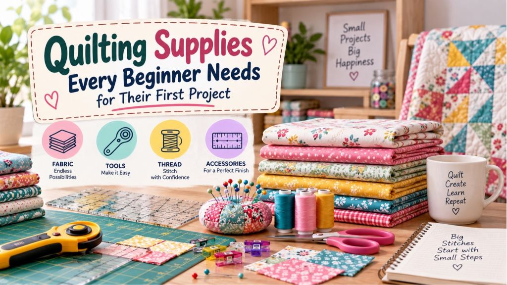 Quilting Supplies Every Beginner Needs for Their First Project
