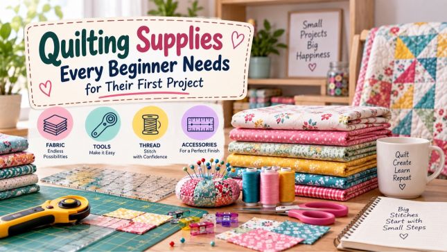 Quilting Supplies Every Beginner Needs for Their First Project