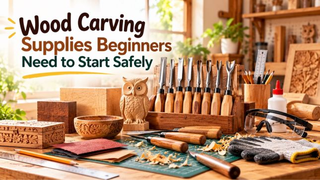 Wood Carving Supplies Beginners Need to Start Safely