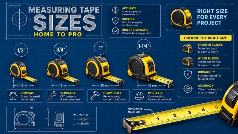 Measuring tape sizes explained: home use to pro work