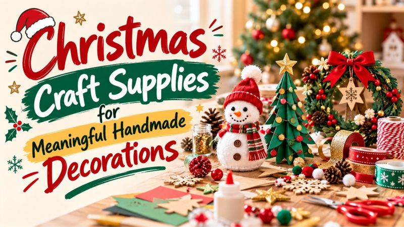 Christmas Craft Supplies for Meaningful Handmade Decorations
