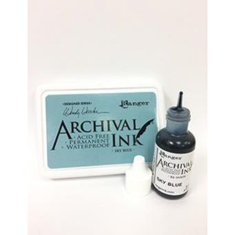 Archival Ink™ Pad Re-Inker Sky Blue