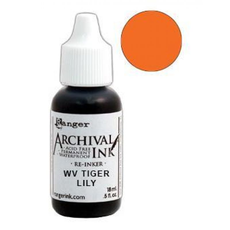 Archival Ink™ Pad Re-Inker Tiger Lily